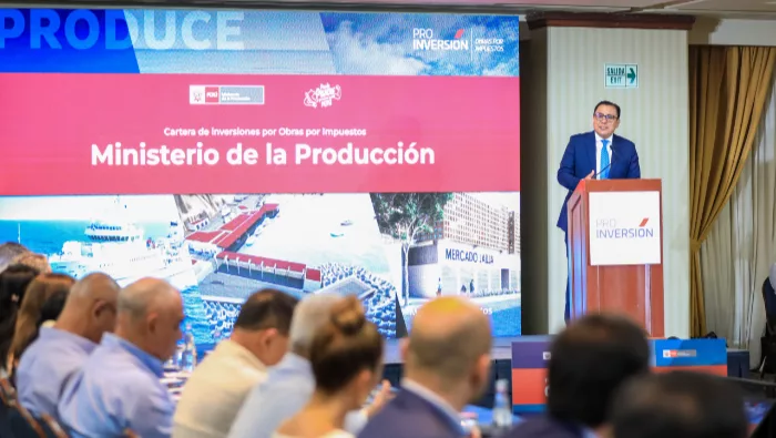 Produce presenta cartera de proyectos por S/710 millones para ejecutar vía OxI