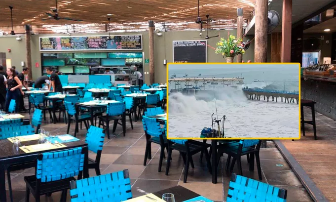 Restaurantes marinos pierden hasta el 20% de sus clientes por fuertes oleajes y alza de precios
