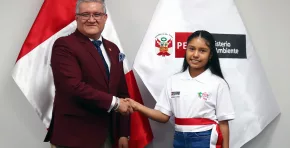 Día de la Mujer: Escolar de 12 años se convierte en ministra del Ambiente