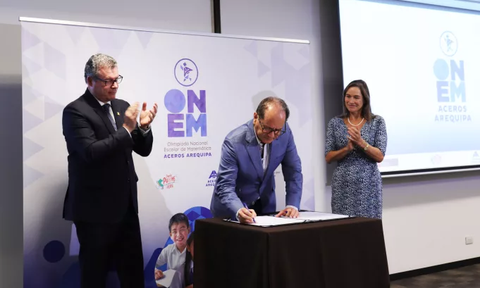 Aceros Arequipa y Minedu lanzan ONEM 2025: concurso impulsará el talento matemático nacional