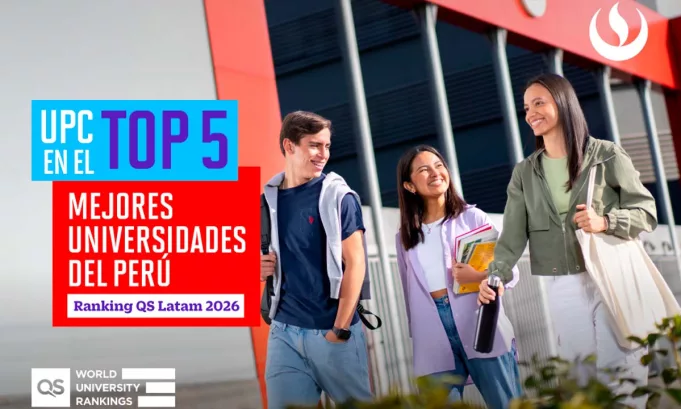 La Universidad Peruana de Ciencias Aplicadas (UPC) sube 10 posiciones en el Ranking QS LATAM 2026, alcanzando el puesto 107 en la región.