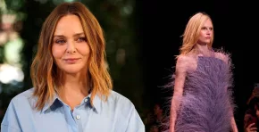Stella McCartney presentó una innovadora alternativa vegetal a las plumas tradicionales, creada junto a startups textiles y artesanas de India, reforzando su cruzada contra la crueldad animal en la moda. Foto: Stakeholders.