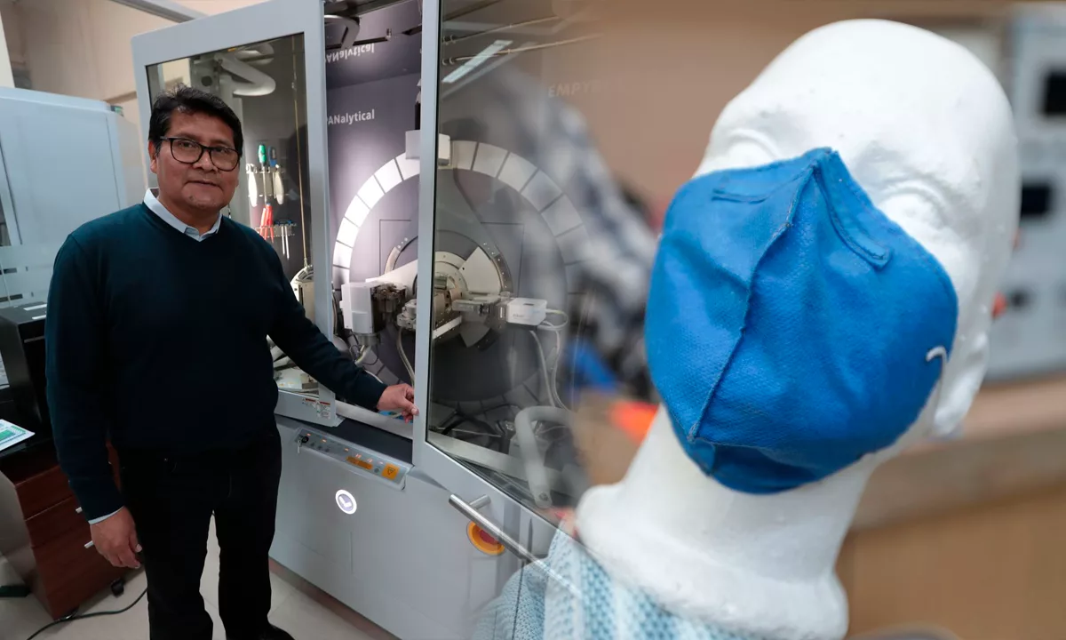 Científicos de San Marcos crean filtros biodegradables para mascarillas usando almidón de papa y pepa de mango, una innovación que busca independencia tecnológica y mayor sostenibilidad frente a brotes de influenza. Foto: Stakeholders.