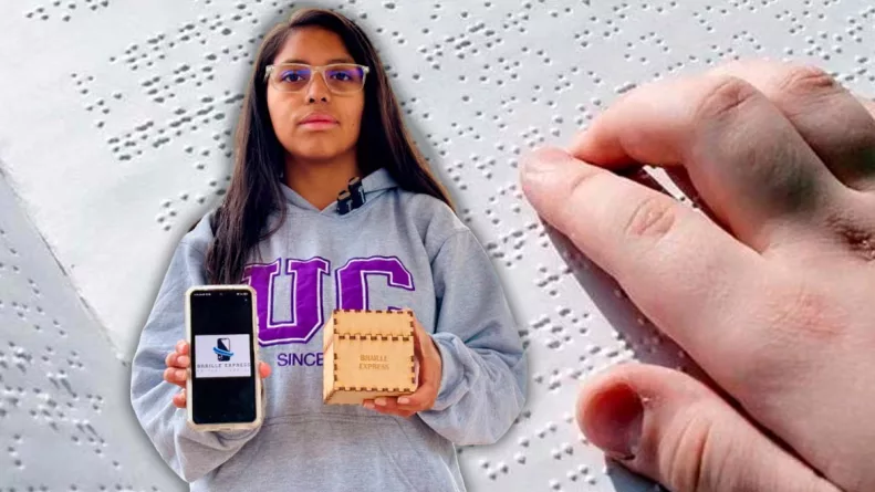 Una estudiante peruana desarrolla Braille Express; un sistema portátil que convierte texto y voz a Braille en tiempo real; busca impulsar la inclusión educativa y ampliar el acceso a la lectura.