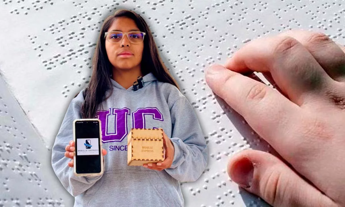 Una estudiante peruana desarrolla Braille Express; un sistema portátil que convierte texto y voz a Braille en tiempo real; busca impulsar la inclusión educativa y ampliar el acceso a la lectura.