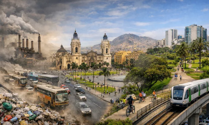 Lima cumple 491 años enfrentando el contraste entre un modelo urbano que profundiza la contaminación y la desigualdad.