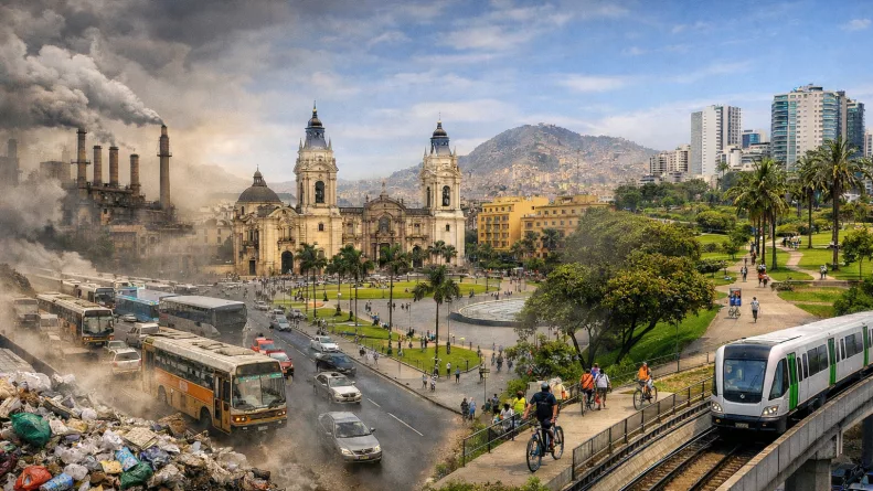 Lima cumple 491 años enfrentando el contraste entre un modelo urbano que profundiza la contaminación y la desigualdad.
