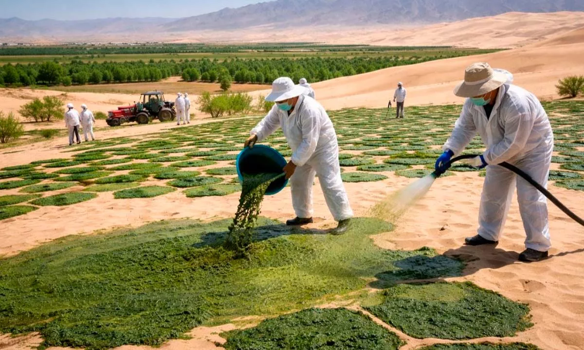 Un proyecto científico de la Academia China de Ciencias logra reducir de diez años a uno el proceso natural de recuperación del suelo mediante cianobacterias, con impacto directo en la seguridad alimentaria y en la recuperación de tierras degradadas.