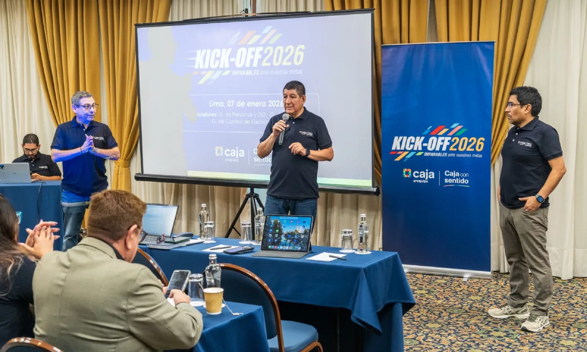 Caja Arequipa presentó sus resultados financieros preliminares del 2025 y trazó su hoja de ruta para el 2026 durante su primer Encuentro de Líderes, con foco en liderazgo, eficiencia operativa y fortalecimiento de su red de agencias.
